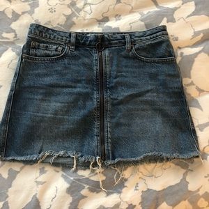Free People denim skirt